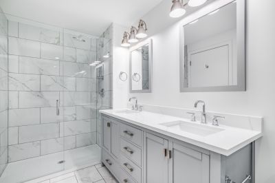 Upgrade The Look of Your Bathroom Vanity With Professional Staining!