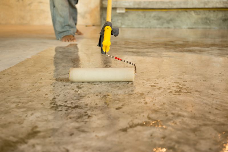 Seals the concrete, preventing damage from stains, moisture, and wear